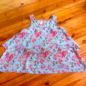 EUC floral sheer top